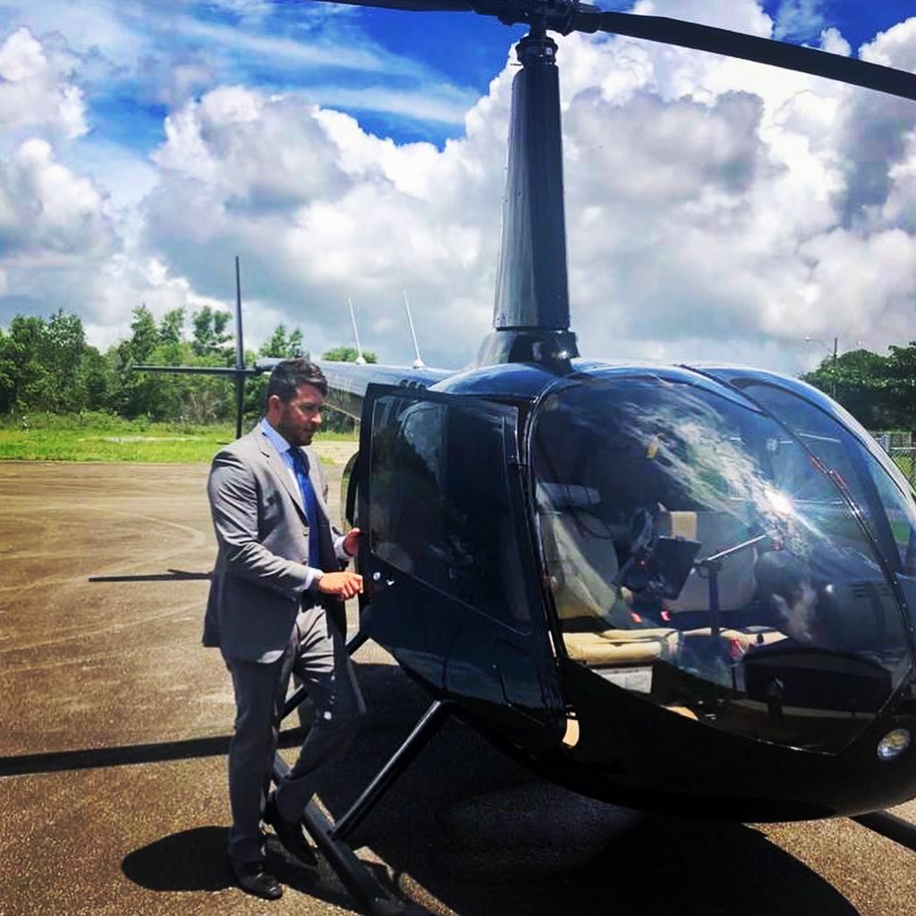 Deslocamento aéreo da equipe para diligência em área rural