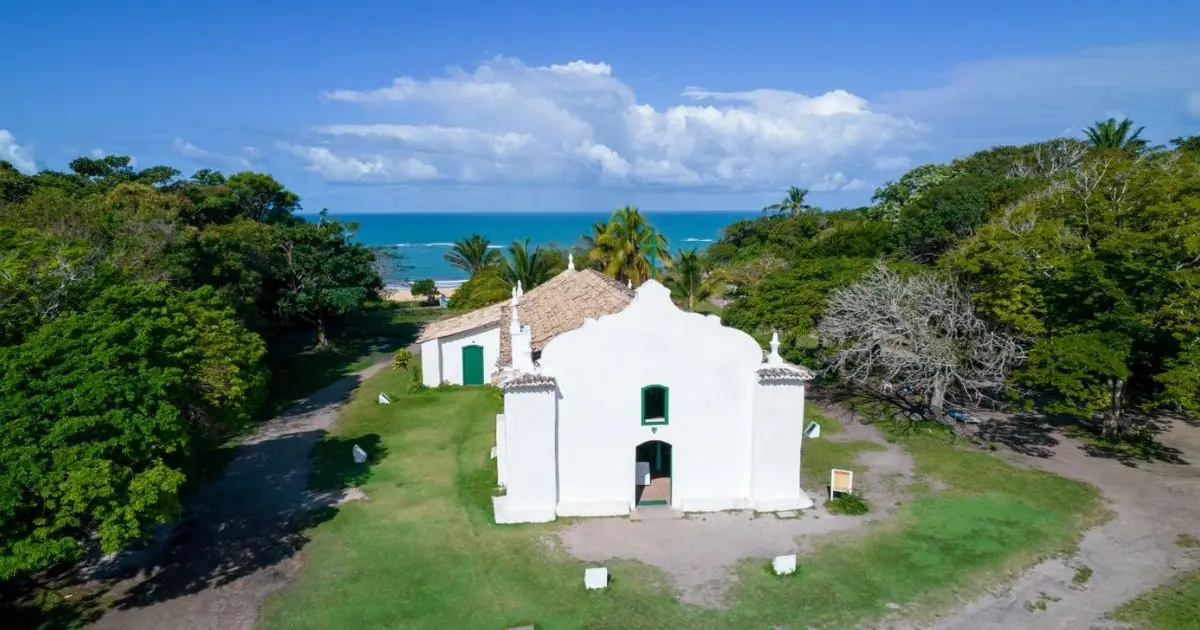 Igreja histórica de São João Batista, no Quadrado de Trancoso — Bahia